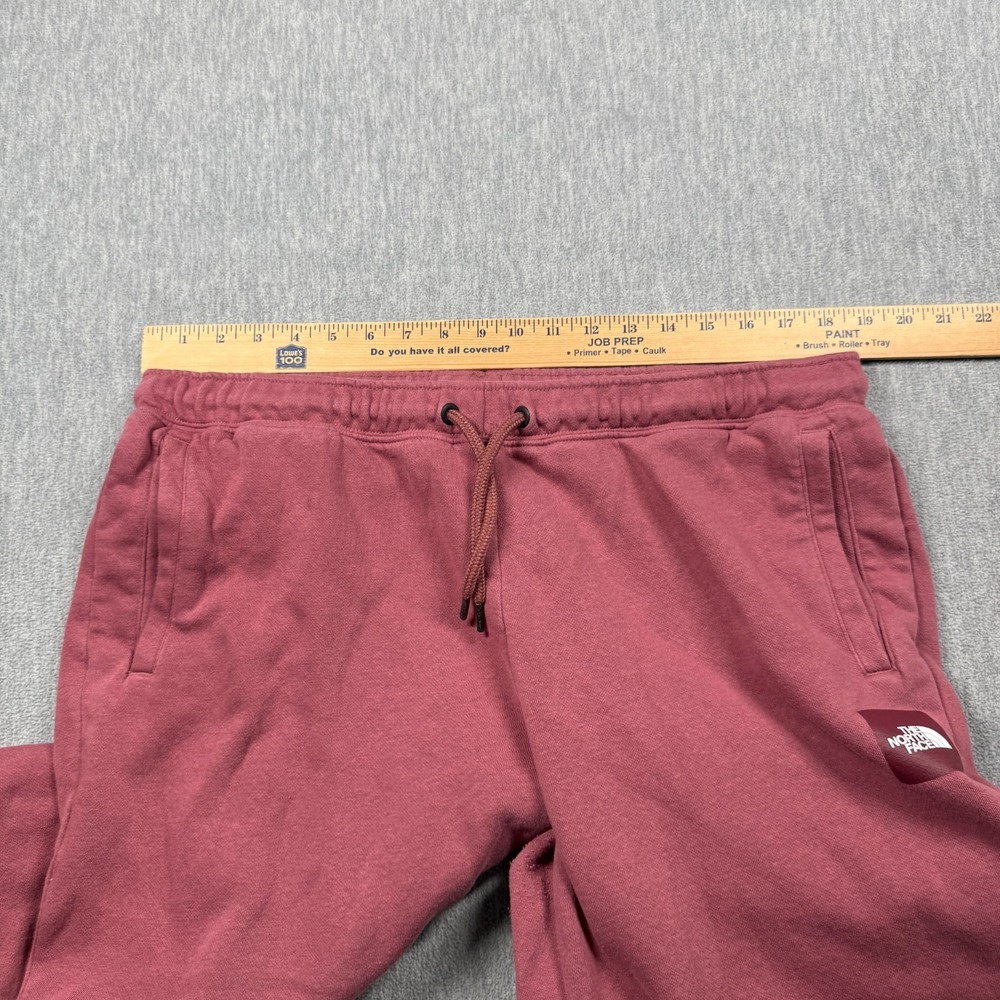 The North Face Sweatpants Womens XL Maroon Red Box Logo Fleece Joggers Lounge - Picture 4 of 7